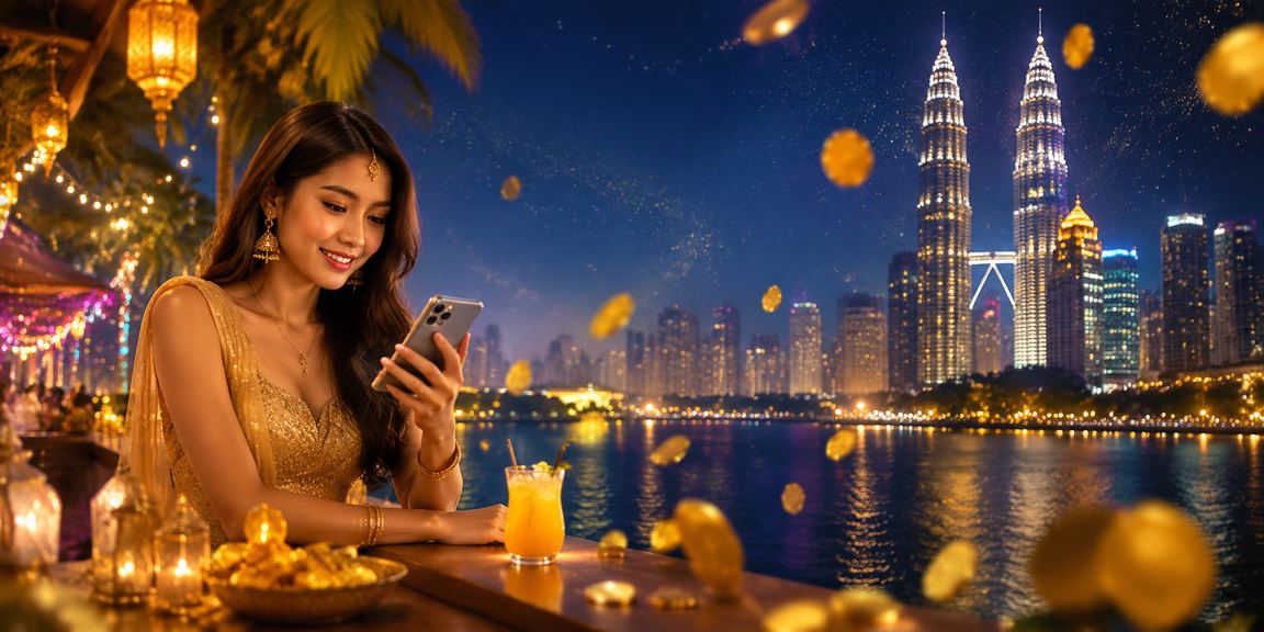 Pengguna di Kuala Lumpur mengakses kasino mudah alih y21 dalam Bahasa Melayu